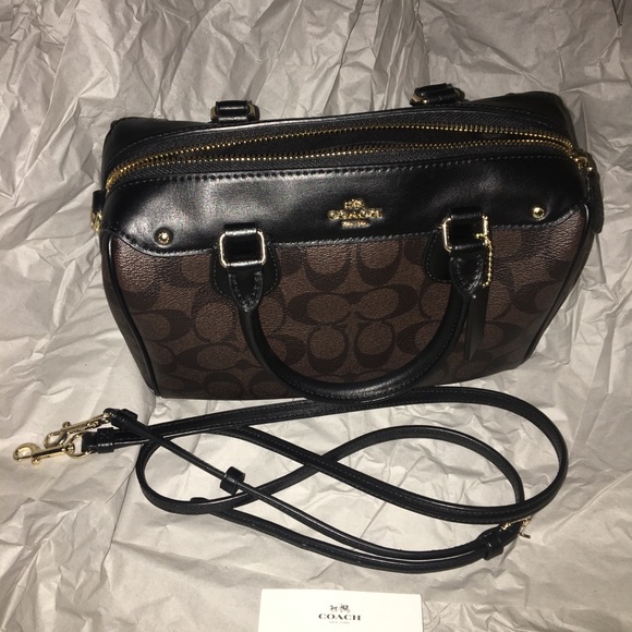 ❤️❤️FIRM Price❤️❤️ Coach Mini Bennett Dark Brown - Picture 6 of 6